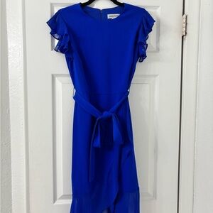 Blue Ruffled Dress